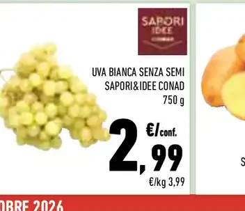 Uva bianca senza semi
