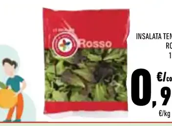 Insalata tenera rosso