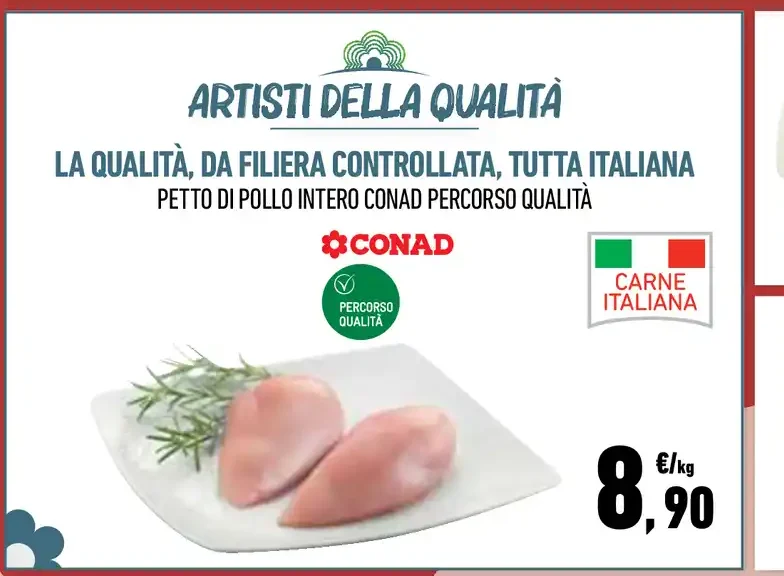 Petto di pollo intero