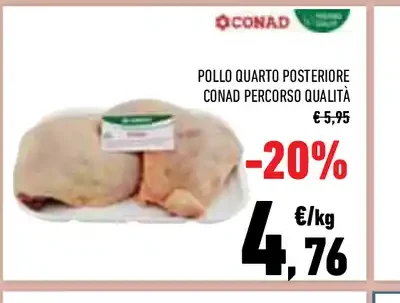 Pollo quarto posteriore