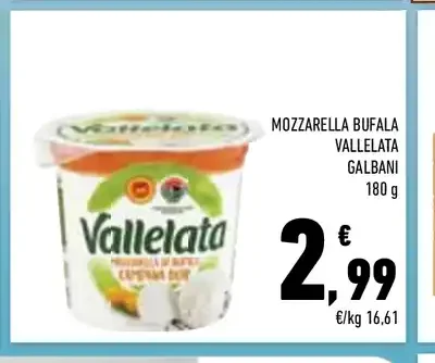 Mozzarella bufala Vallelata Galbani