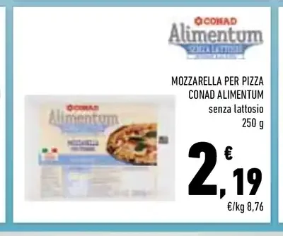 Mozzarella per pizza Conad Alimentum