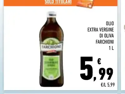 Olio extra vergine di oliva Farchioni