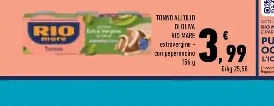 Tonno all'olio di oliva Rio Mare