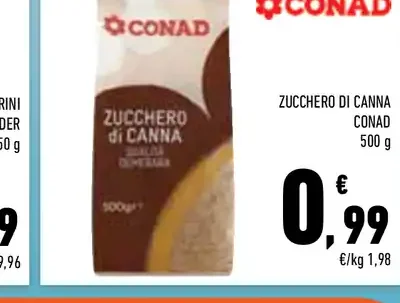 Zucchero di canna Conad