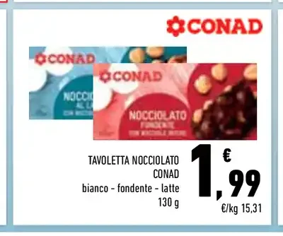 Tavoletta nocciolato Conad