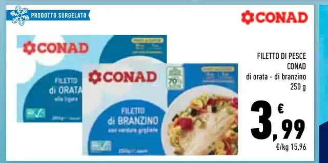 Filetto di pesce Conad orata-branzino