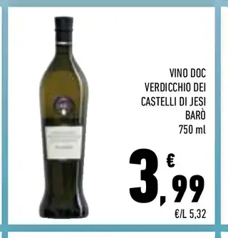 Vino DOC Verdicchio dei Castelli di Jesi Barò