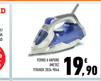 Ferro a vapore Imetec Titanox 2024 9046