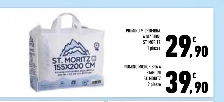Piumino microfibra 4 stagioni St. Moritz