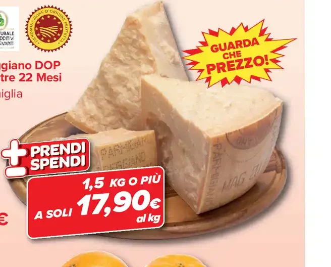 Parmigiano Reggiano DOP stagionatura oltre 22 mesi
