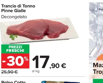 Trancio di tonno pinna gialla
