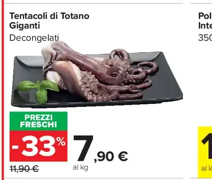 Tentacoli di totano giganti