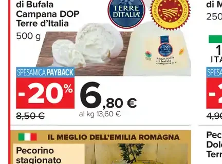 Mozzarella di bufala campana DOP Terre d'Italia