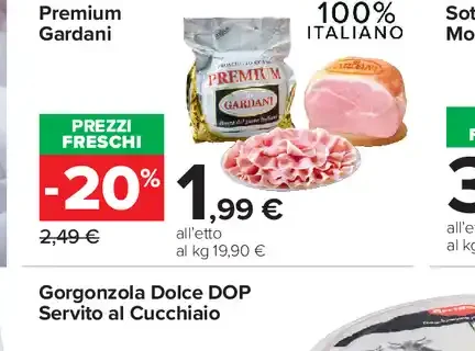 Prosciutto cotto nazionale premium Gardani
