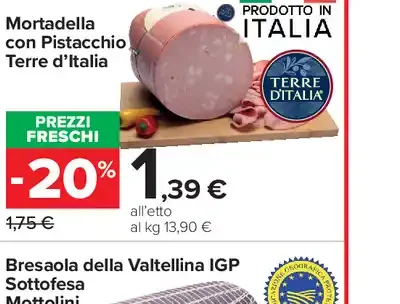 Mortadella con pistacchio Terre d'Italia