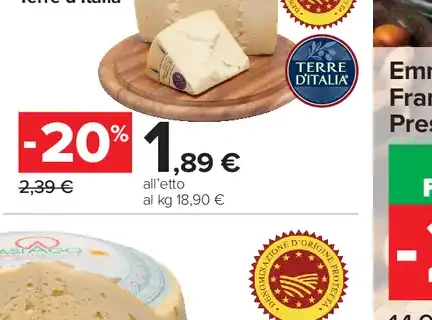 Pecorino sardo dolce DOP Terre d'Italia