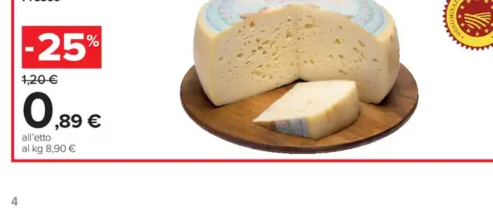 Asiago DOP fresco