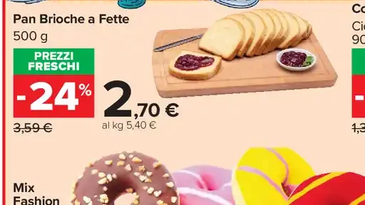 Pan brioche a fette
