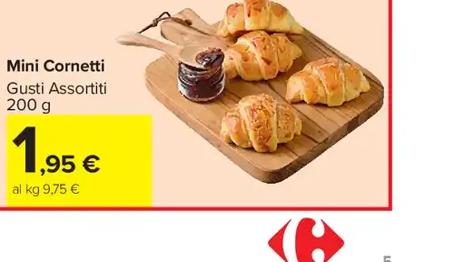 Mini cornetti gusti assortiti