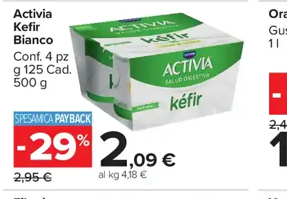 Activia kefir bianco