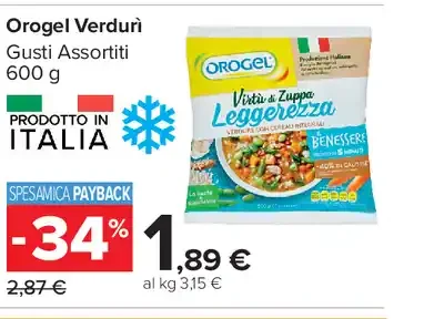 Orogel Verdùri gusti assortiti