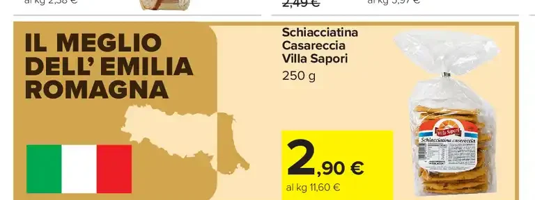 Schiacciatina Casareccia Villa Sapori