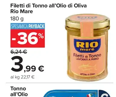 Filetti di Tonno all'Olio di Oliva Rio Mare
