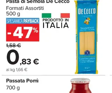Pasta di Semola De Cecco