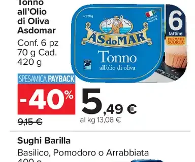 Tonno all'Olio di Oliva Asdomar