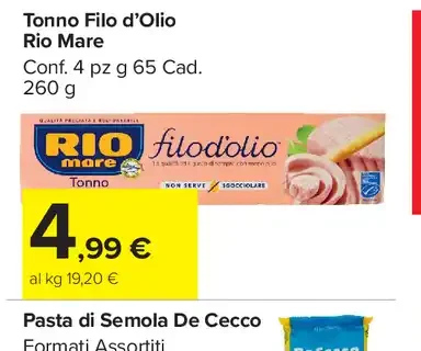 Tonno Filo d'Olio Rio Mare