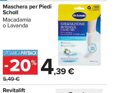 Maschera per piedi Scholl
