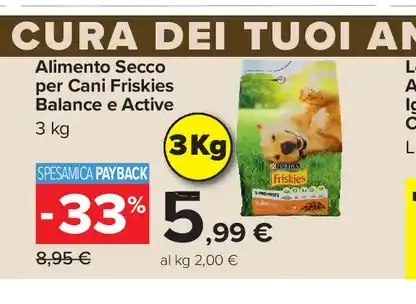 Alimento secco per cani Friskies Balance e Active