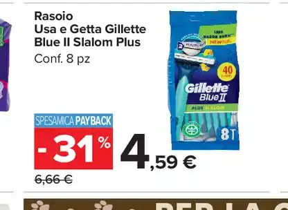 Rasoio usa e getta Gillette Blue II Slalom Plus