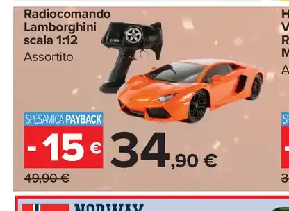 Radiocomando Lamborghini scala 1:12