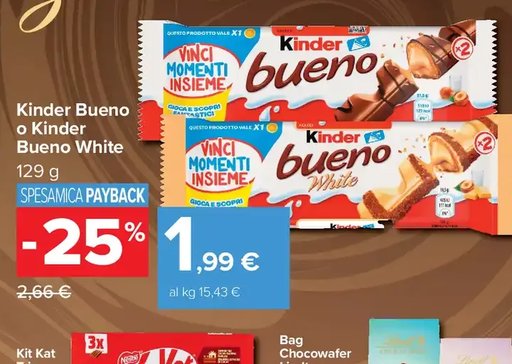 Kinder Bueno o Kinder Bueno White