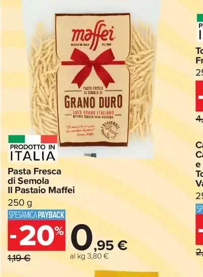 Pasta fresca di semola Il Pastaio Maffei