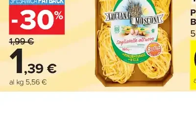 Tagliatelle all’uovo Moscioni