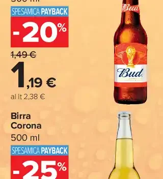 Bud bottiglia