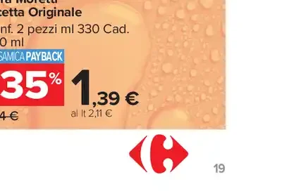Birra Moretti Ricetta Originale confezione 2 pezzi
