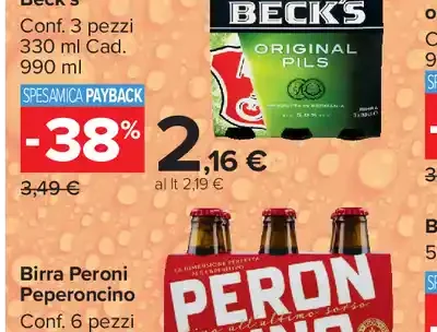 Beck’s confezione 3 pezzi