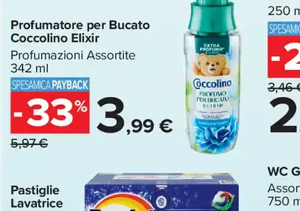 Profumatore per bucato Coccolino Elixir