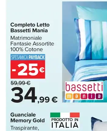 Completo letto Bassetti Mania