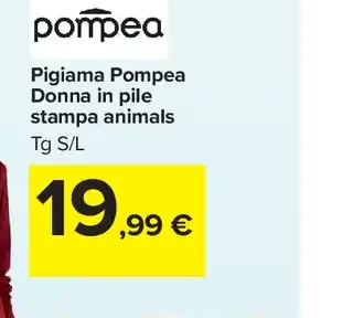 Pigiama Pompea donna in pile
