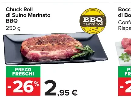 Chuck roll di suino marinato BBQ