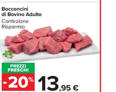 Bocconcini di bovino adulto