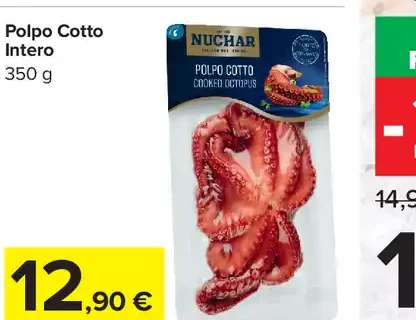 Polpo cotto intero