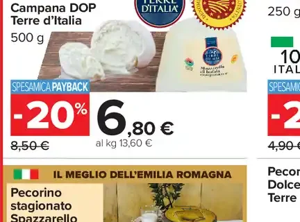 Mozzarella di bufala campana DOP Terre d’Italia