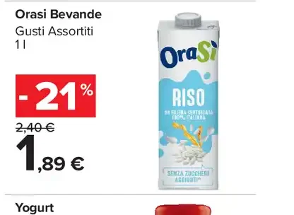 Orasi Bevande gusti assortiti