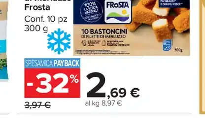 Bastoncini di merluzzo Frosta